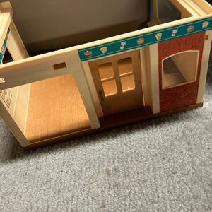 Sylvanian Families Hamburger Restaurant Building with Awning Calico Critters